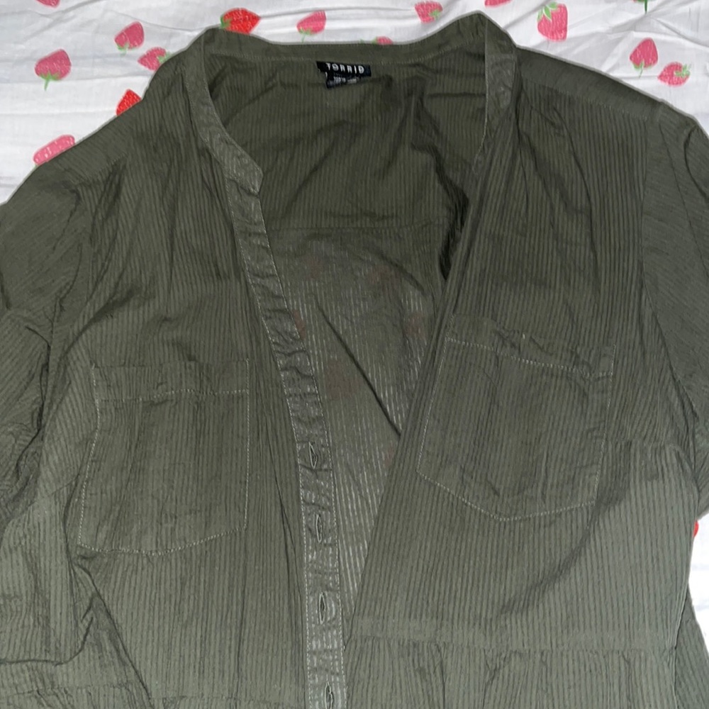green torrid blouse